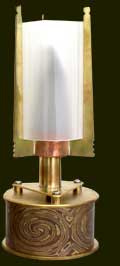 mokume gane lamp